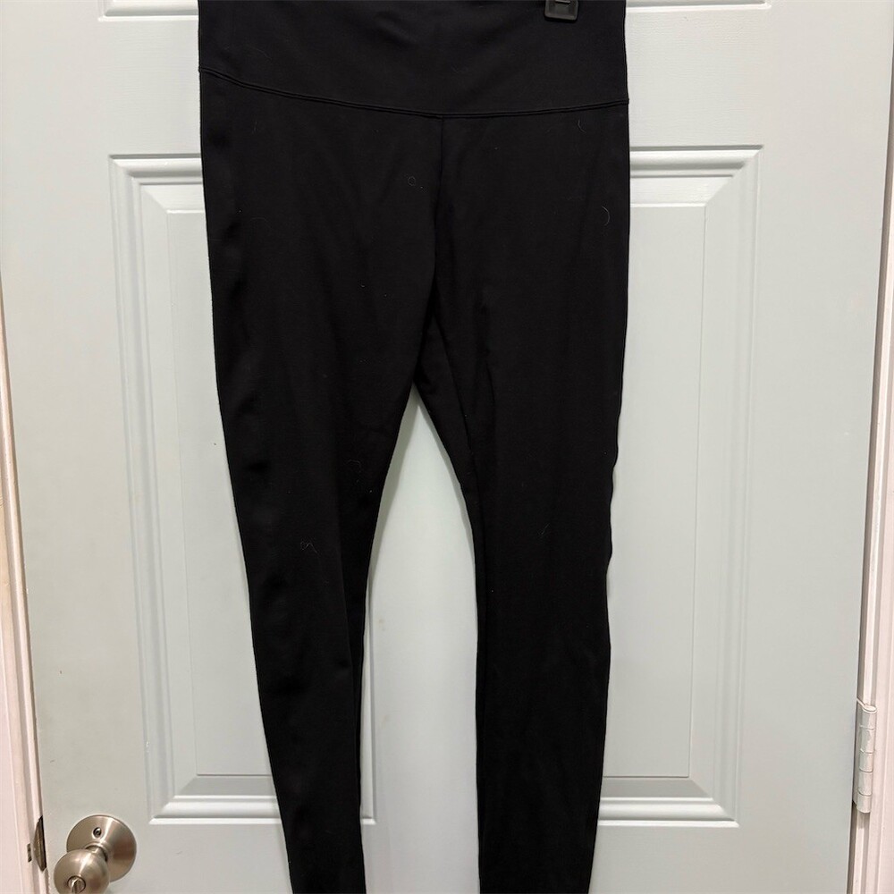 WHBM Leggings Womens Size M Black High Rise Pull-On Stretch Ankle